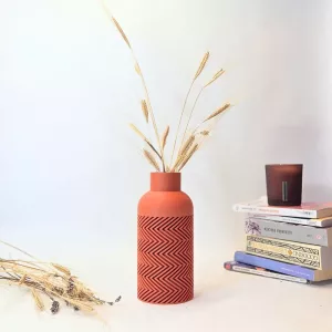 Vase-zigzag-terracota
