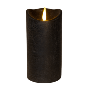 bougie-led-creusé-noir-15cm