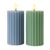 bougie-led-pilier-strié-bleu_vert