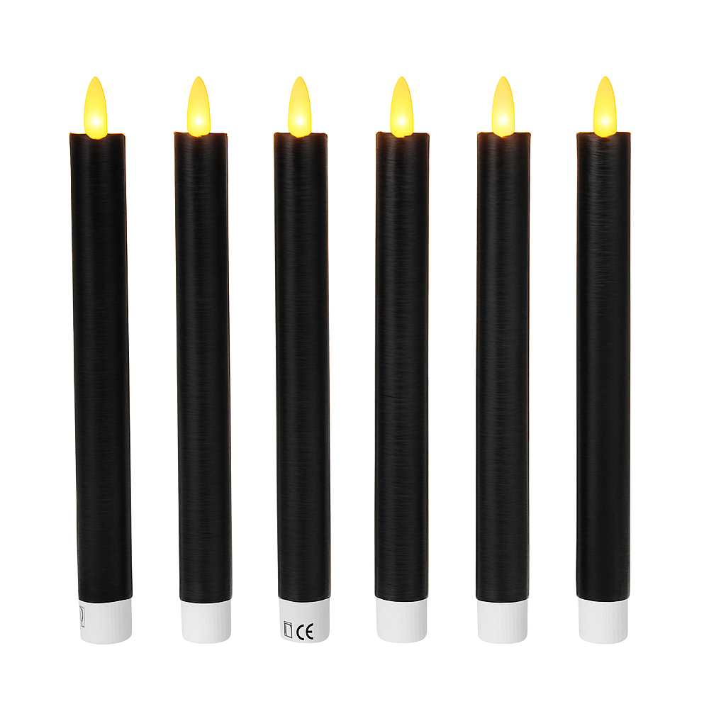 chandelle-contemporaine-LED-noirlot