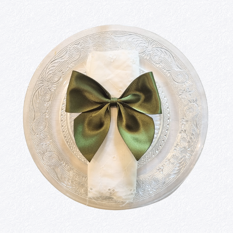 Noeud_Satin_Assiette_kaki Noeud_Satin_Assiette_kaki