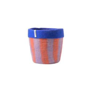 Laine_Poterie_rayé_rouge_L
