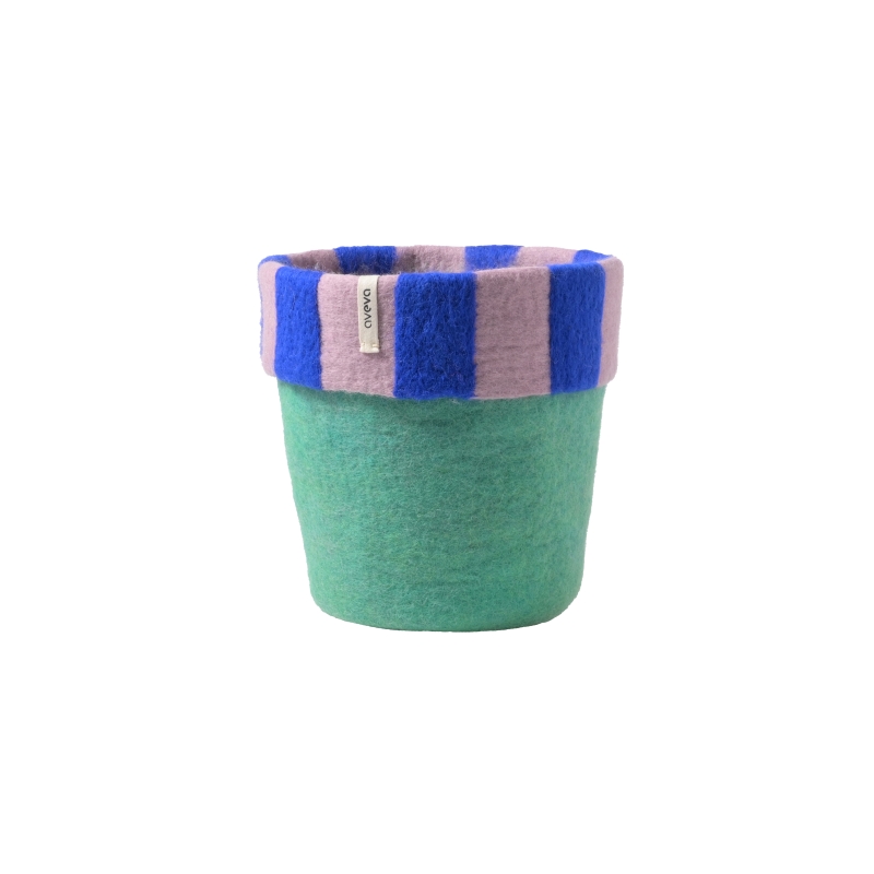Laine_Poterie_vert_rayé__M Laine_Poterie_vert_rayé__M