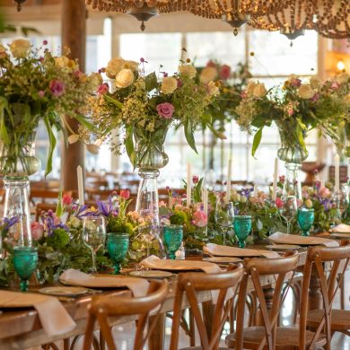 table déco colorée